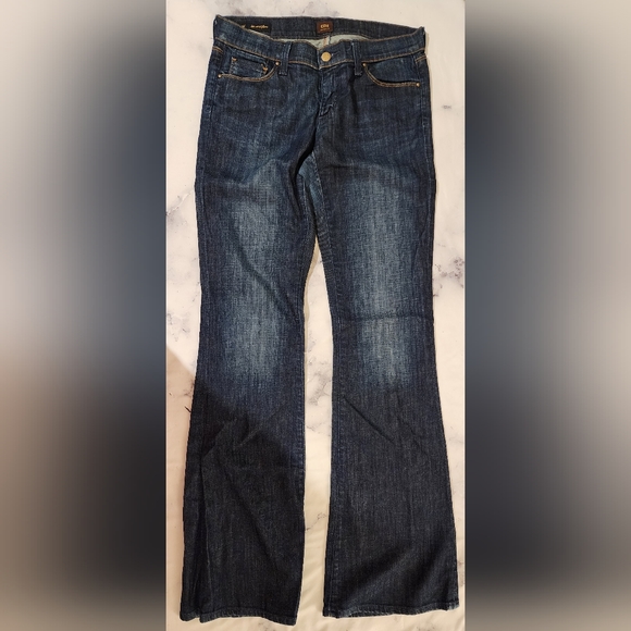 Vintage COH Ingrid Low Waist Flare Leg Jean Size 27 Rare Patchwork Pockets - Picture 6 of 16